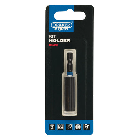 Draper Expert Impact Magnetic Bit Holder, 60mm, 1/4" Hex : Model No. IMH