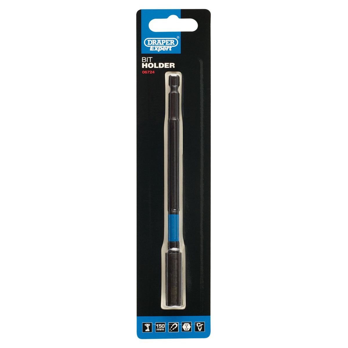 Draper Expert Impact Magnetic Bit Holder, 150mm, 1/4" Hex : Model No. IMH