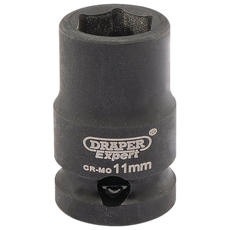 DRAPER Expert 11mm 3/8in. Square Drive Hi-Torq ; 6 Point Impact Socket: Model No.409-MMC