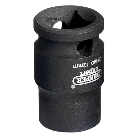 DRAPER Expert 12mm 3/8in. Square Drive Hi-Torq ; 6 Point Impact Socket: Model No.409-MMC