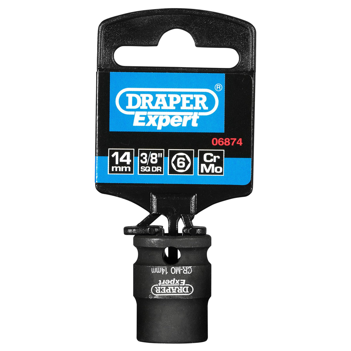 DRAPER Expert 14mm 3/8in. Square Drive Hi-Torq ; 6 Point Impact Socket: Model No.409-MMC