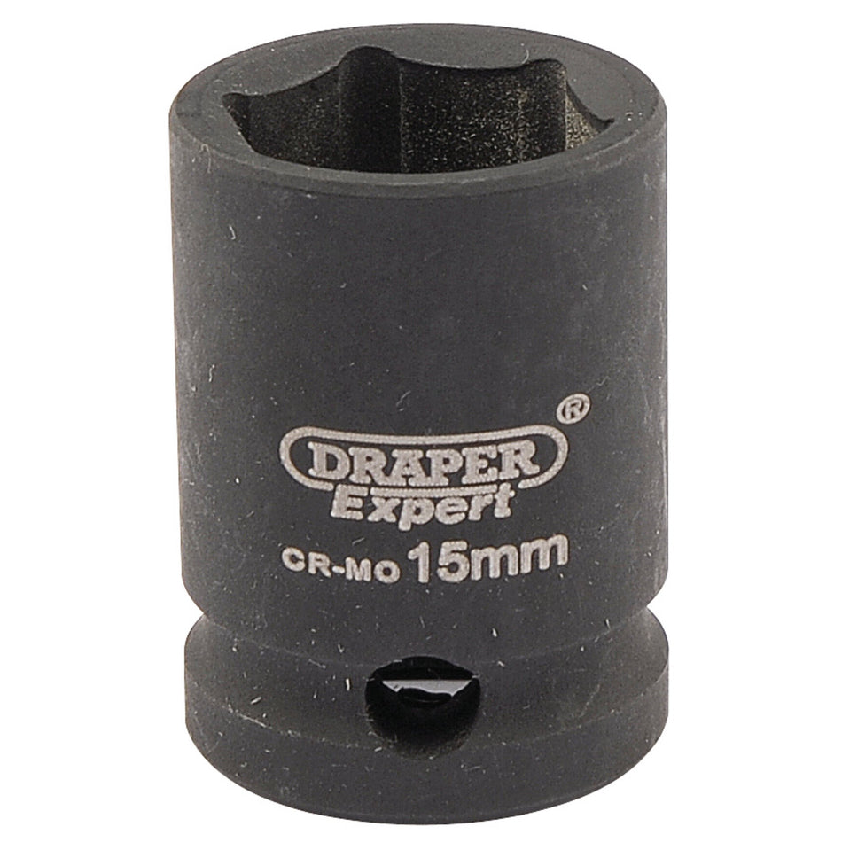 DRAPER Expert 15mm 3/8in. Square Drive Hi-Torq ; 6 Point Impact Socket: Model No.409-MMC