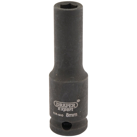 DRAPER Expert 8mm 3/8in. Square Drive Hi-Torq ; 6 Point Deep Impact Socket: Model No.409D-MMC
