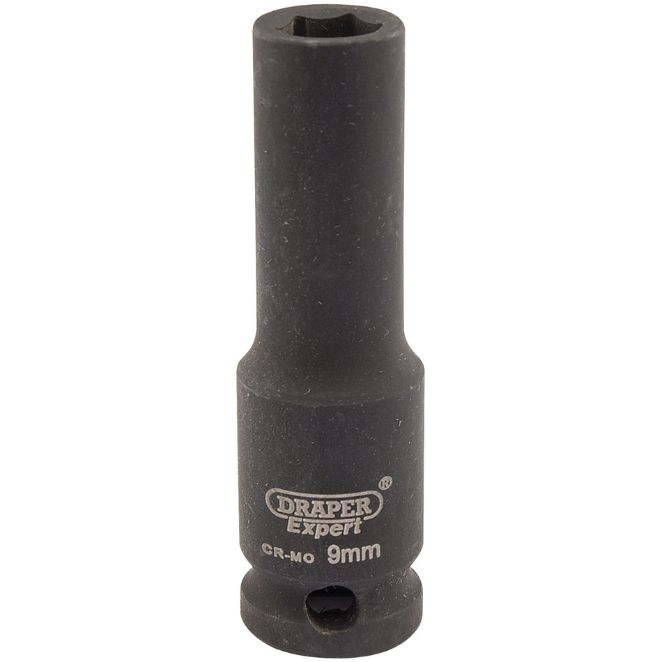 DRAPER Expert 9mm 3/8in. Square Drive Hi-Torq ; 6 Point Deep Impact Socket: Model No.409D-MMC