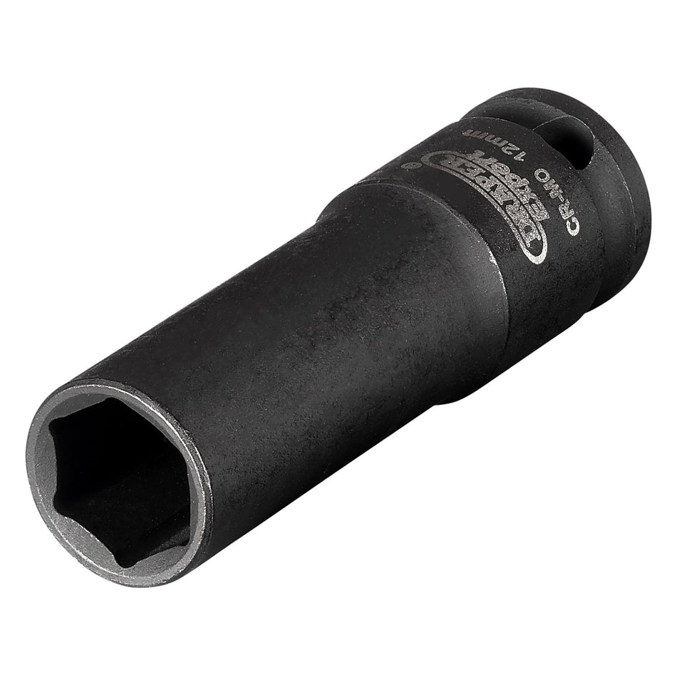 DRAPER Expert 12mm 3/8in. Square Drive Hi-Torq ; 6 Point Deep Impact Socket: Model No.409D-MMC