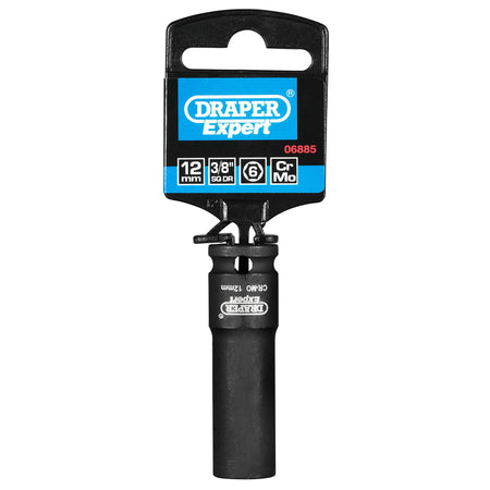 DRAPER Expert 12mm 3/8in. Square Drive Hi-Torq ; 6 Point Deep Impact Socket: Model No.409D-MMC