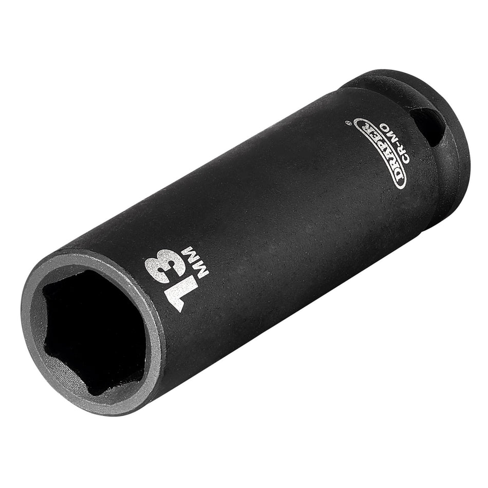 DRAPER Expert 13mm 3/8in. Square Drive Hi-Torq ; 6 Point Deep Impact Socket: Model No.409D-MMC