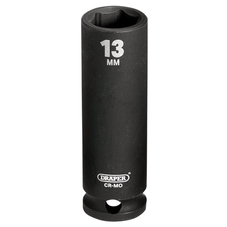 DRAPER Expert 13mm 3/8in. Square Drive Hi-Torq ; 6 Point Deep Impact Socket: Model No.409D-MMC