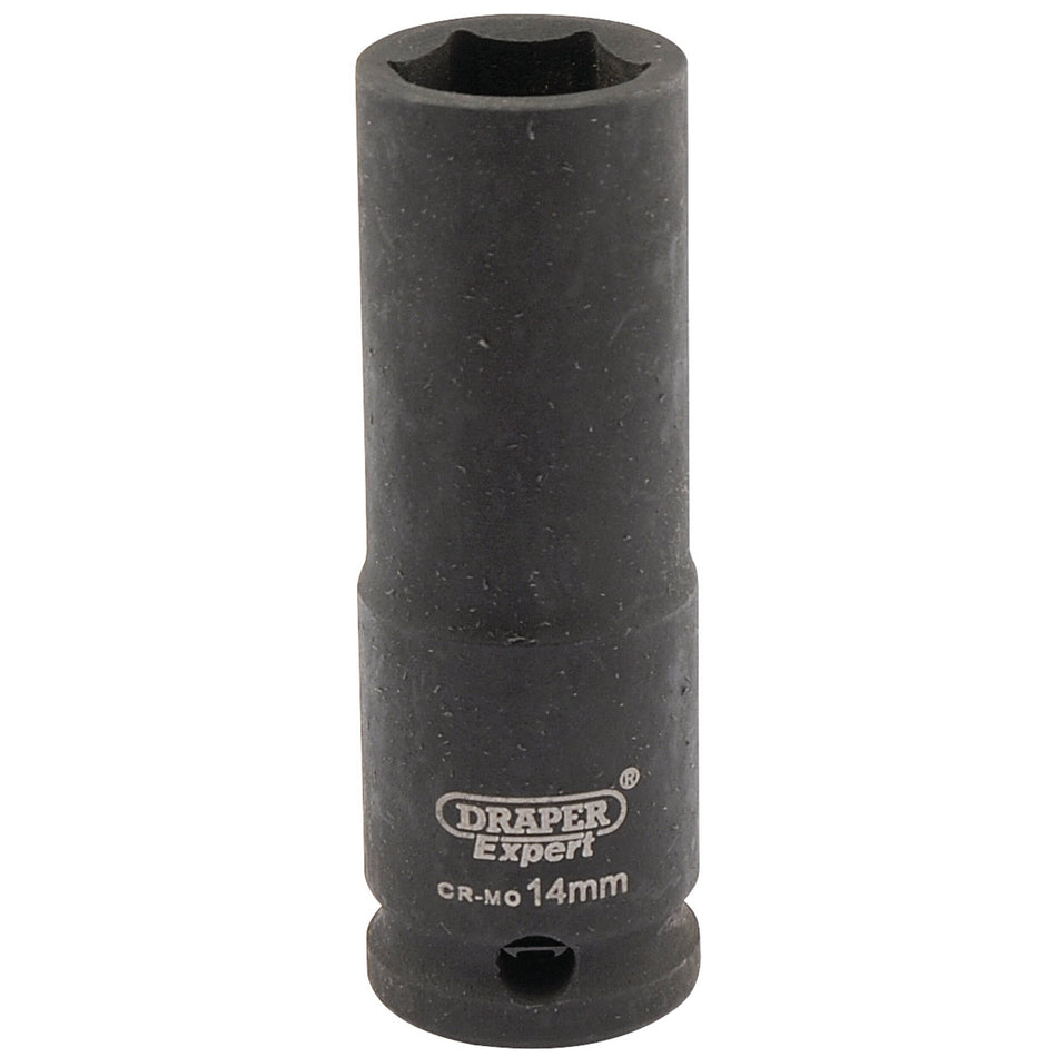 DRAPER Expert 14mm 3/8in. Square Drive Hi-Torq ; 6 Point Deep Impact Socket: Model No.409D-MMC