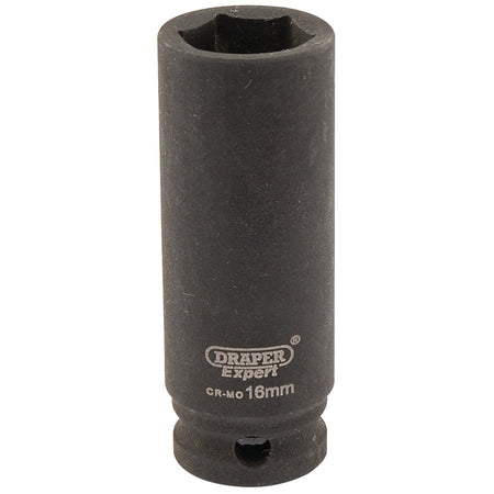 DRAPER Expert 16mm 3/8in. Square Drive Hi-Torq ; 6 Point Deep Impact Socket: Model No.409D-MMC