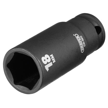 DRAPER Expert 18mm 3/8in. Square Drive Hi-Torq ; 6 Point Deep Impact Socket: Model No.409D-MMC