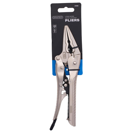 Long Nose Locking Pliers, 200mm