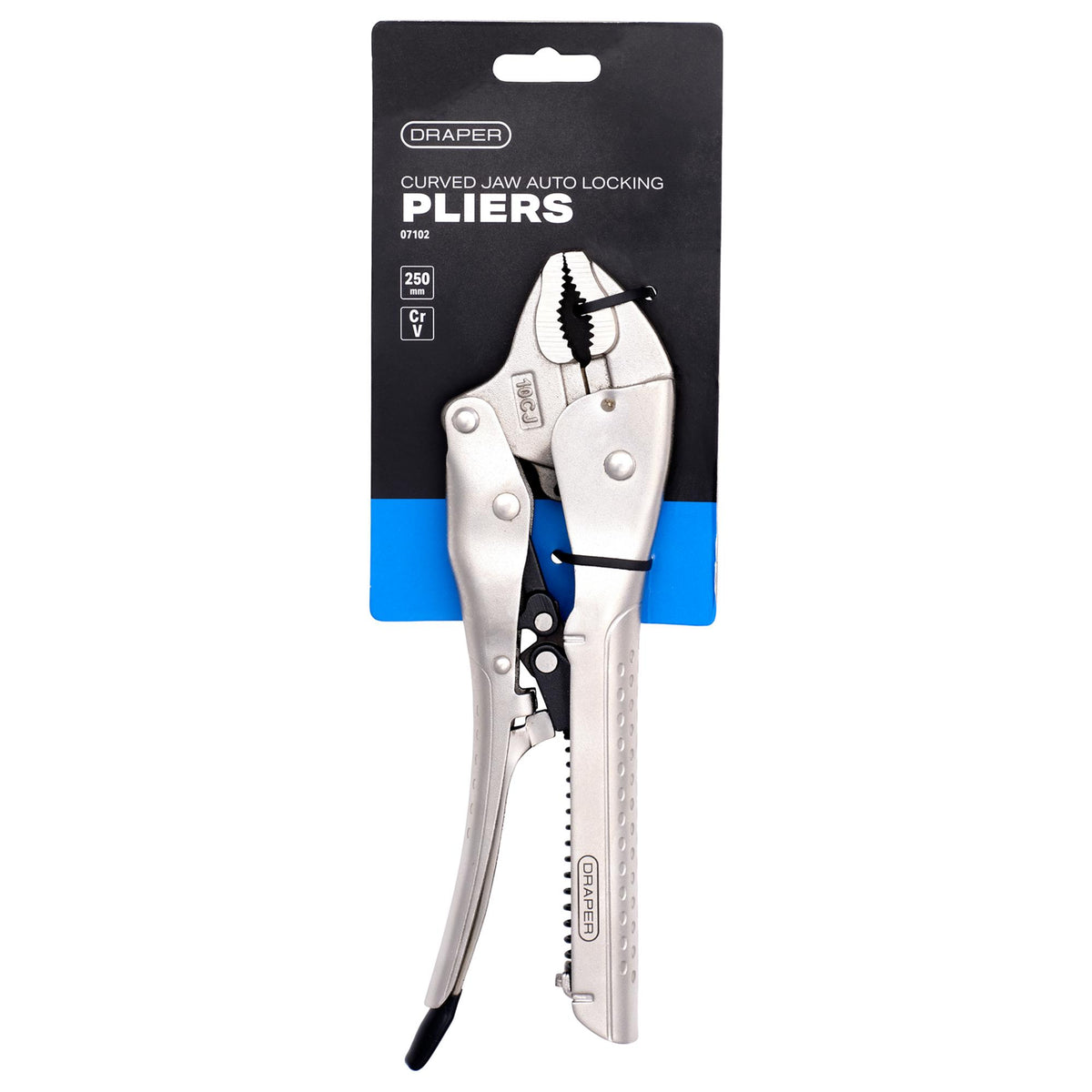 Curved Jaw Auto Locking Pliers, 250mm