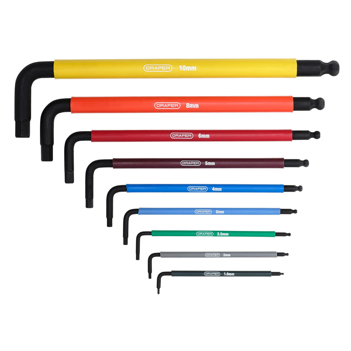 Extra-Long Arm Hex Key Set (9 Piece)