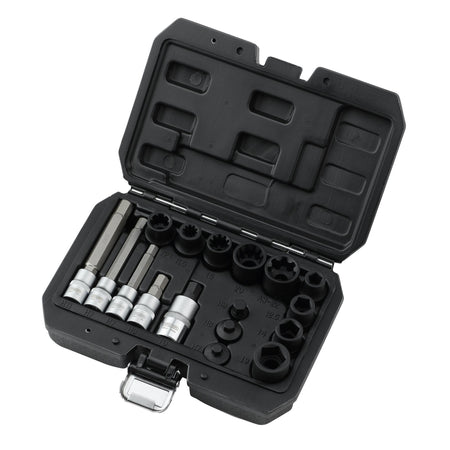 Brake Caliper Socket and Bit Set (17 Piece)