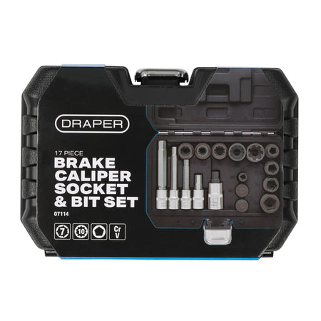 Brake Caliper Socket and Bit Set (17 Piece)