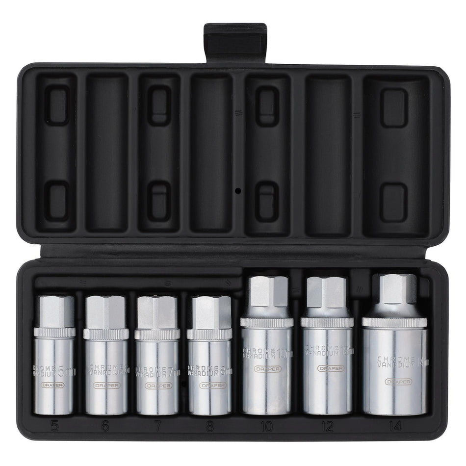 Stud Extractor Set, 3/8" Sq. Dr., 1/2" Sq. Dr. (7 Piece)