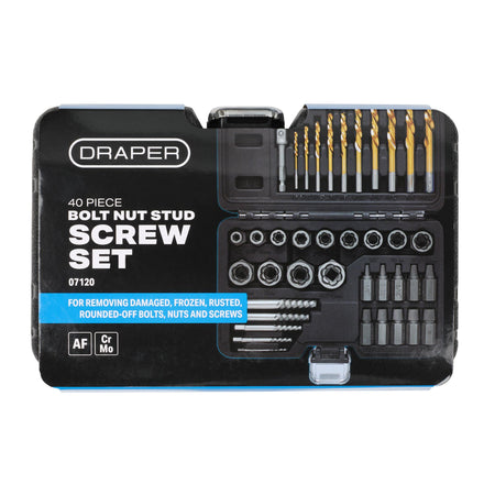 Bolt Nut Stud Screw Extractor Set (40 Piece)