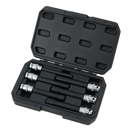 Extra Long E-Type Sockets, 1/2" Sq. Dr. (6 Piece)