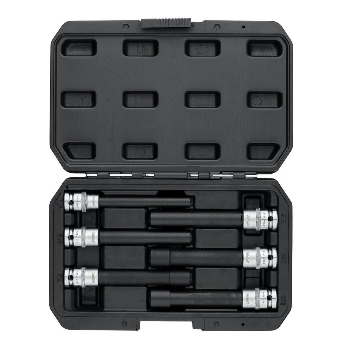 Extra Long E-Type Sockets, 1/2" Sq. Dr. (6 Piece)