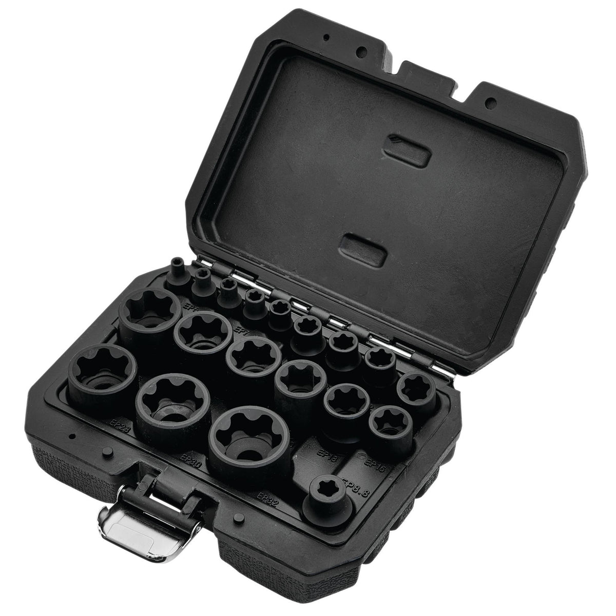 External Torx Plus Socket Set, 1/4", 3/8", 1/2" Sq. Dr. (19 Piece)