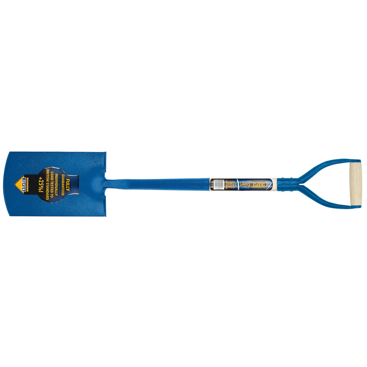 DRAPER Solid Forged Square Mouth Spade with Ash Shaft: Model No.SMSWH