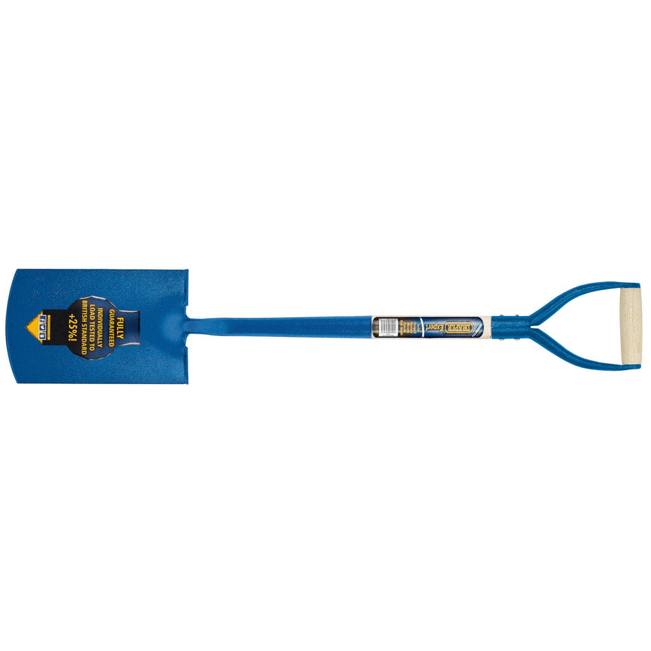 DRAPER Solid Forged Square Mouth Spade with Ash Shaft: Model No.SMSWH