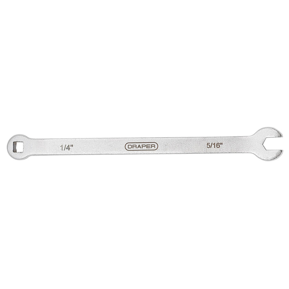 DRAPER 1/4in. Square x 5/16in. Square Brake Adjusting Wrench: Model No.BAW