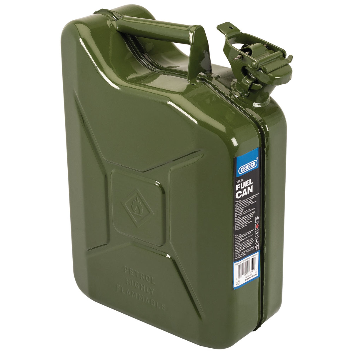 Steel Fuel Can, 10L, Green : Model No. SFC10L-GREEN/C