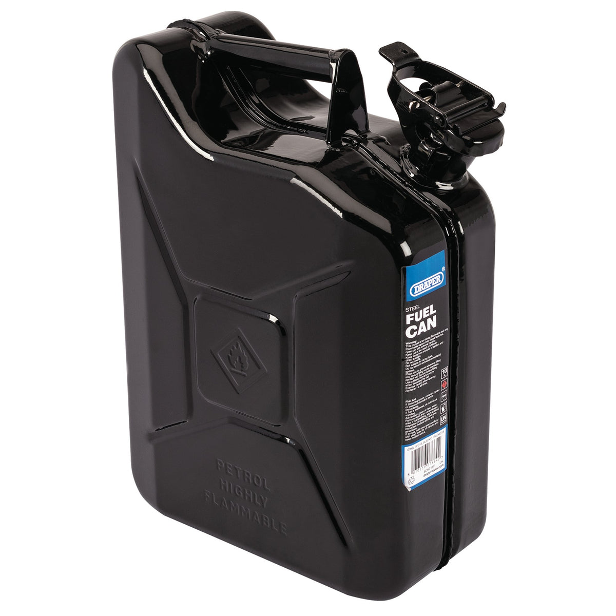 Steel Fuel Can, 10L, Black : Model No. SFC10L-BLACK/C