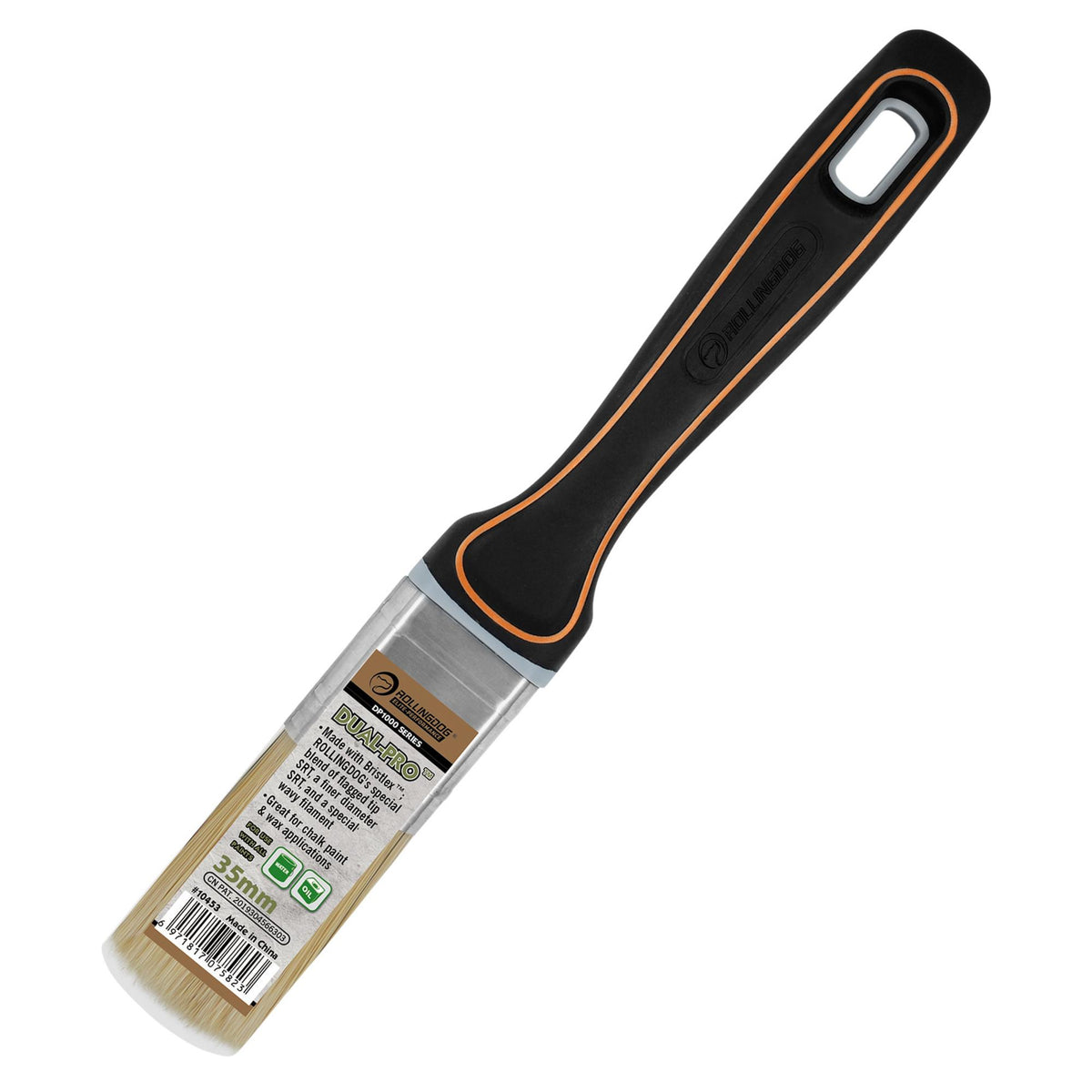 ROLLINGDOG Dual-Pro DP1000 Paint Brush, 35mm : Model No. 10453