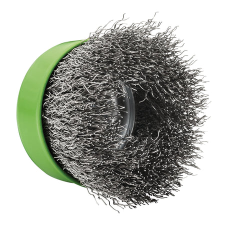 Stainless-Steel Crimped Wire Cup Brush, 65mm, M14 : Model No. WBC8