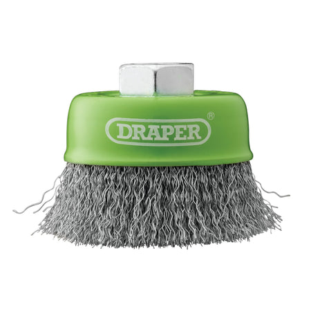 Stainless-Steel Crimped Wire Cup Brush, 75mm, M14 : Model No. WBC9