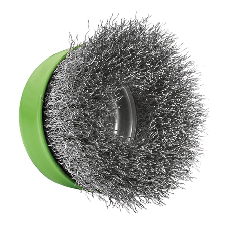 Stainless-Steel Crimped Wire Cup Brush, 75mm, M14 : Model No. WBC9