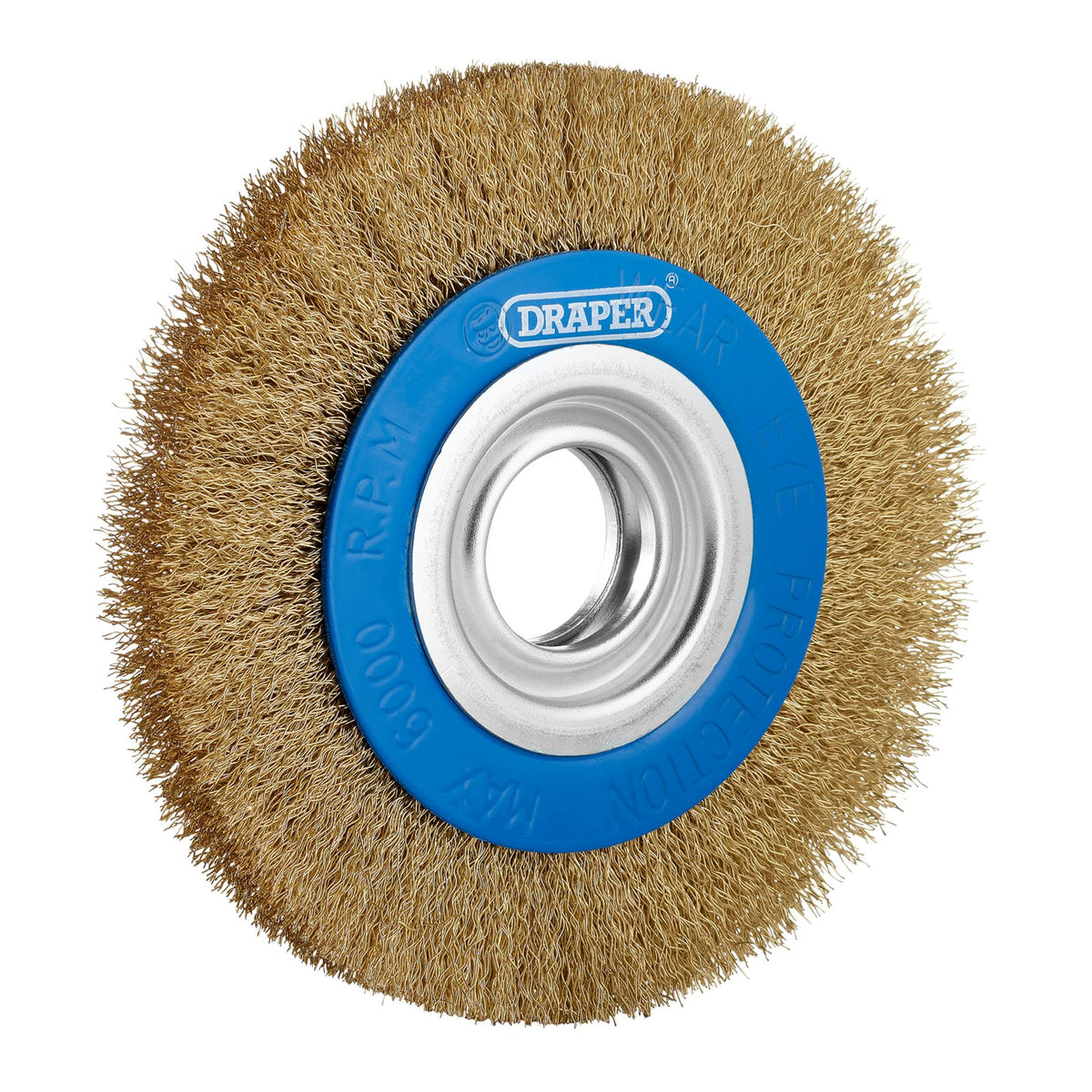 Brassed Steel Bench Grinder Wire Wheel Brush, 150 x 31.75mm : Model No. BG150CS