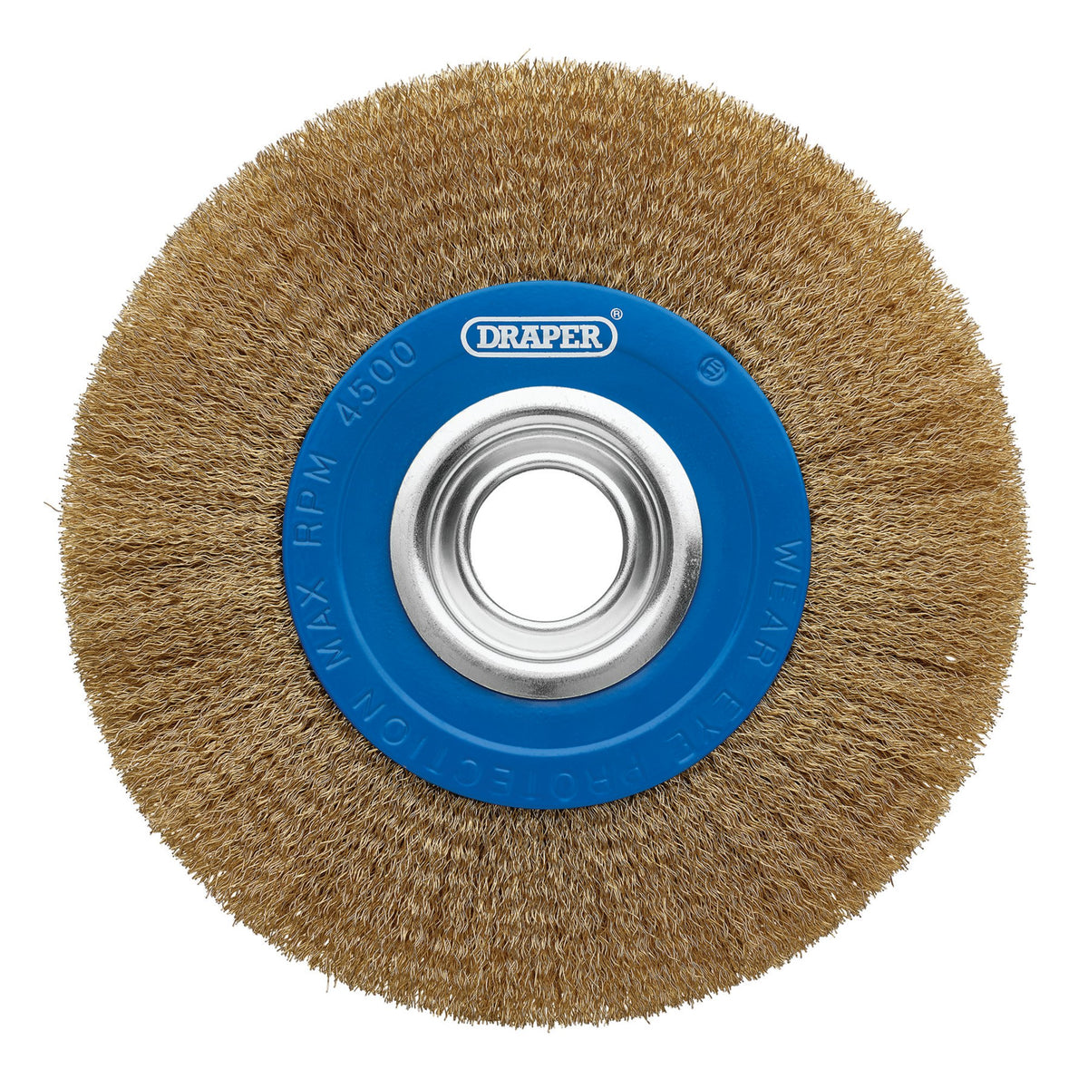 Brassed Steel Bench Grinder Wire Wheel Brush, 200 x 31.75mm : Model No. BG200CS