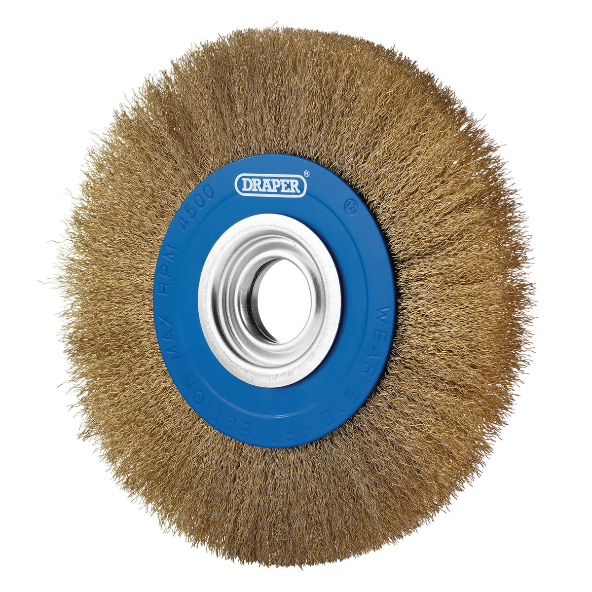 Brassed Steel Bench Grinder Wire Wheel Brush, 200 x 31.75mm : Model No. BG200CS