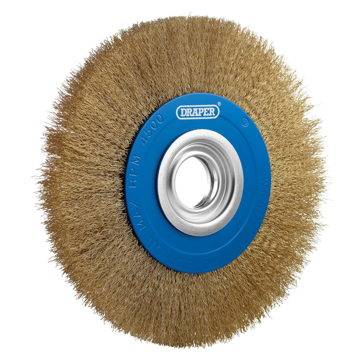 Brassed Steel Bench Grinder Wire Wheel Brush, 200 x 31.75mm : Model No. BG200CS