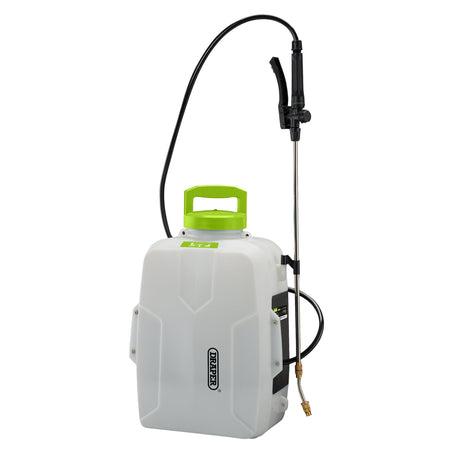 DRAPER D20 20V Backpack Sprayer, 12L (Sold Bare) Model No. D20G/BS13L