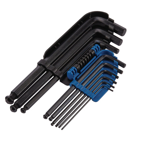 DRAPER Expert 9 Piece Metric Hexagon and Ball End Hexagon Key Set: Model No.HB9MM