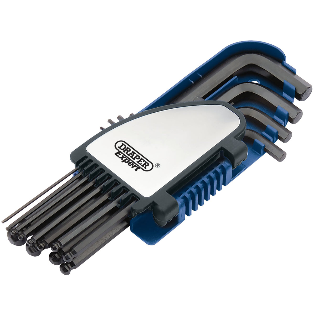 DRAPER Imperial Hexagon and Ball End Hexagon Key Set (12 Piece) : Model No. HB12AF