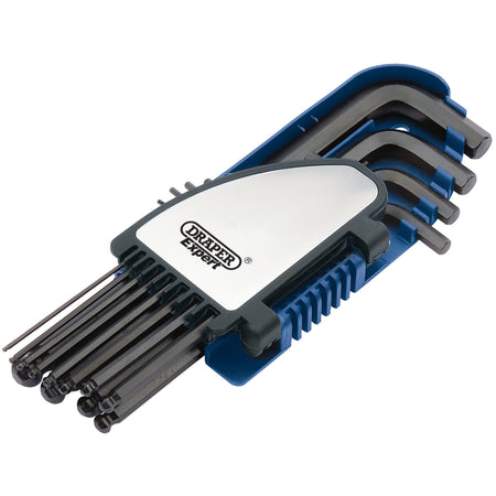 DRAPER Imperial Hexagon and Ball End Hexagon Key Set (12 Piece) : Model No. HB12AF
