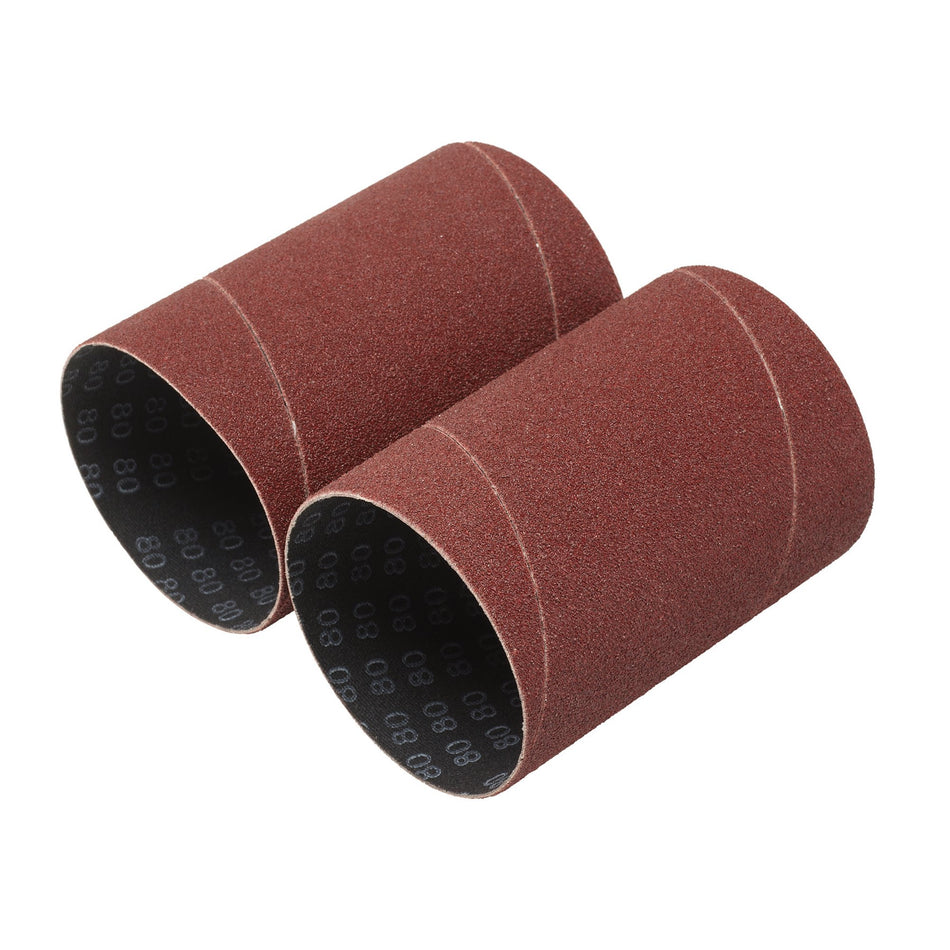Aluminium Oxide Sanding Sleeves, 75 x 115mm, 80 Grit (Pack of 2) : Model No. SSAO6