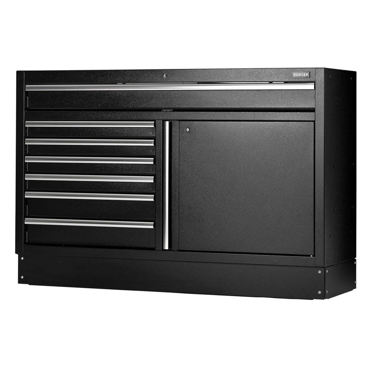 BUNKER Modular Floor Cabinet, 7 Drawer, 1360mm : Model No. MS400-7BU54