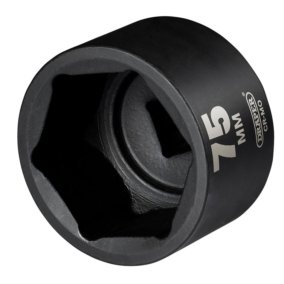 Draper HI-TORQ Impact Socket, 1" Sq. Dr. 75mm: No.425-MM