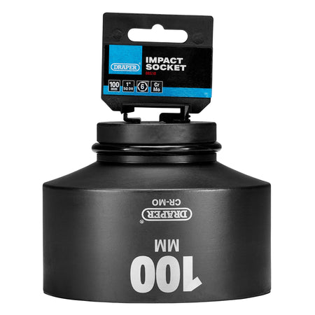 Draper HI-TORQ Impact Socket, 1" Sq. Dr. 100mm: No.425-MM