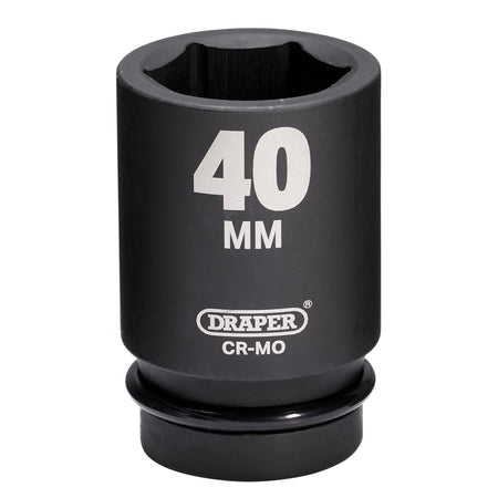 Draper HI-TORQ Deep Impact Socket, 1" Sq. Dr., 40mm: No.425D-MM