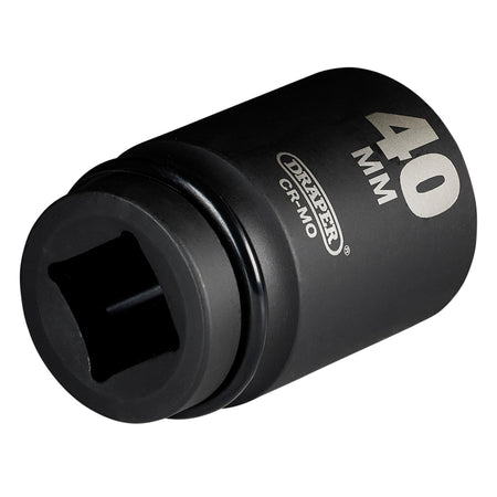 Draper HI-TORQ Deep Impact Socket, 1" Sq. Dr., 40mm: No.425D-MM