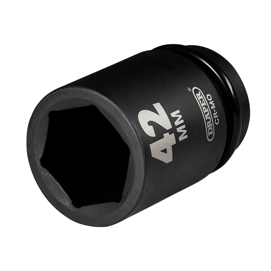 Draper HI-TORQ Deep Impact Socket, 1" Sq. Dr., 42mm: No.425D-MM