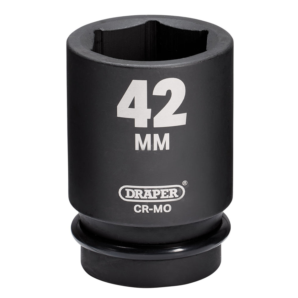 Draper HI-TORQ Deep Impact Socket, 1" Sq. Dr., 42mm: No.425D-MM